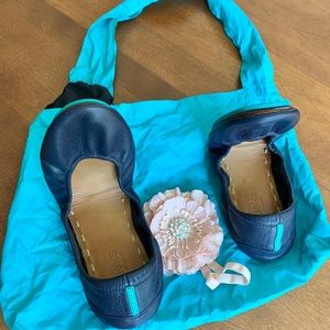 Tieks ballet flats, size 11, California navy color